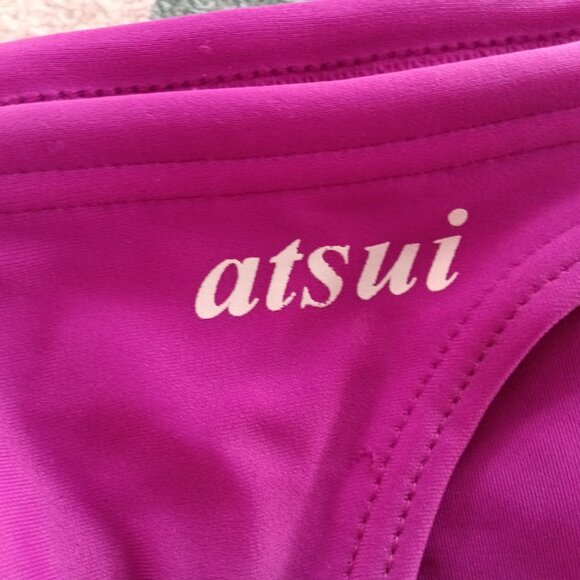 (Pre-Owned) VINTAGE "ATSUI" SWIM BRIEF (*), < 1" SIDES, PLUM, SIZE "S" (30") - Picture 4 of 8